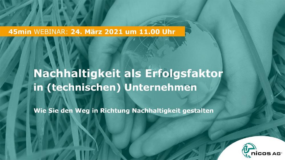 Nachhaltigkeit als Erfolgsfaktor in (technischen) Unternehmen – Live Webinar (Webinar | Online)