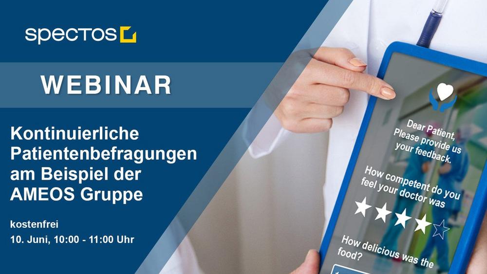 Kontinuierliche Patientenbefragungen am Beispiel der AMEOS Gruppe (Webinar | Online)