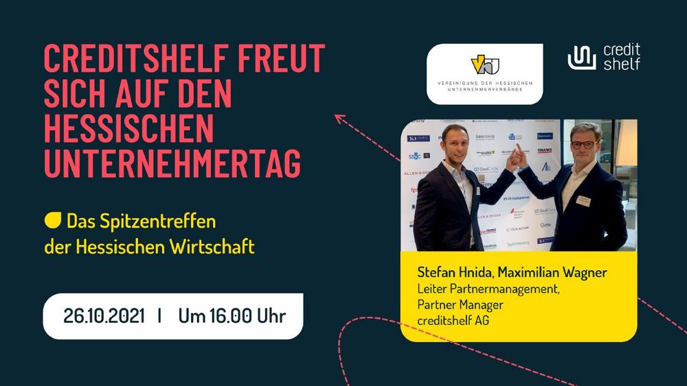 CREDITSHELF FREUT SICH AUF DEN HESSISCHEN UNTERNEHMERTAG (Kongress | Wiesbaden)