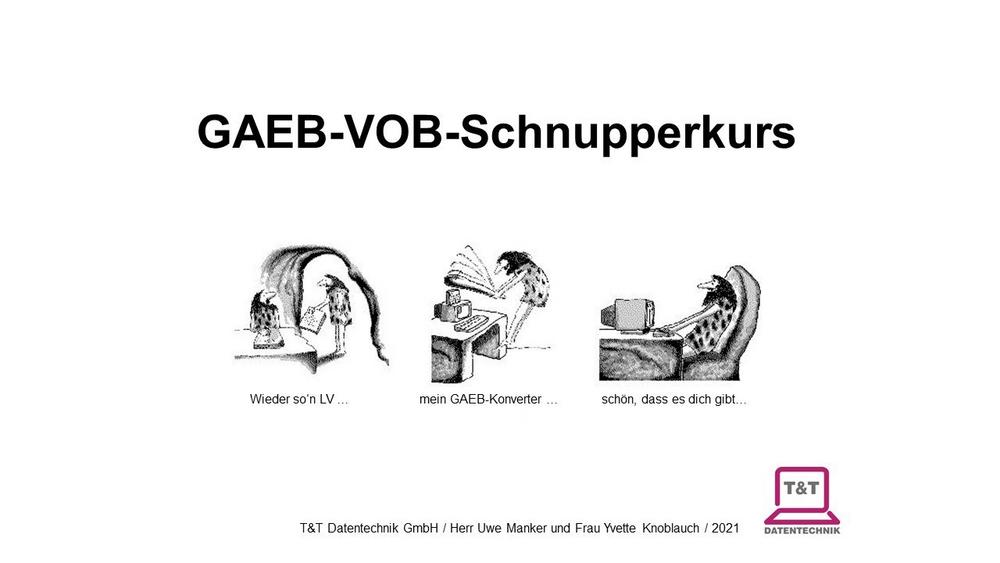 Online-GAEB-VOB-Schnupperkurs 10.12.2021 (Vortrag | Online)