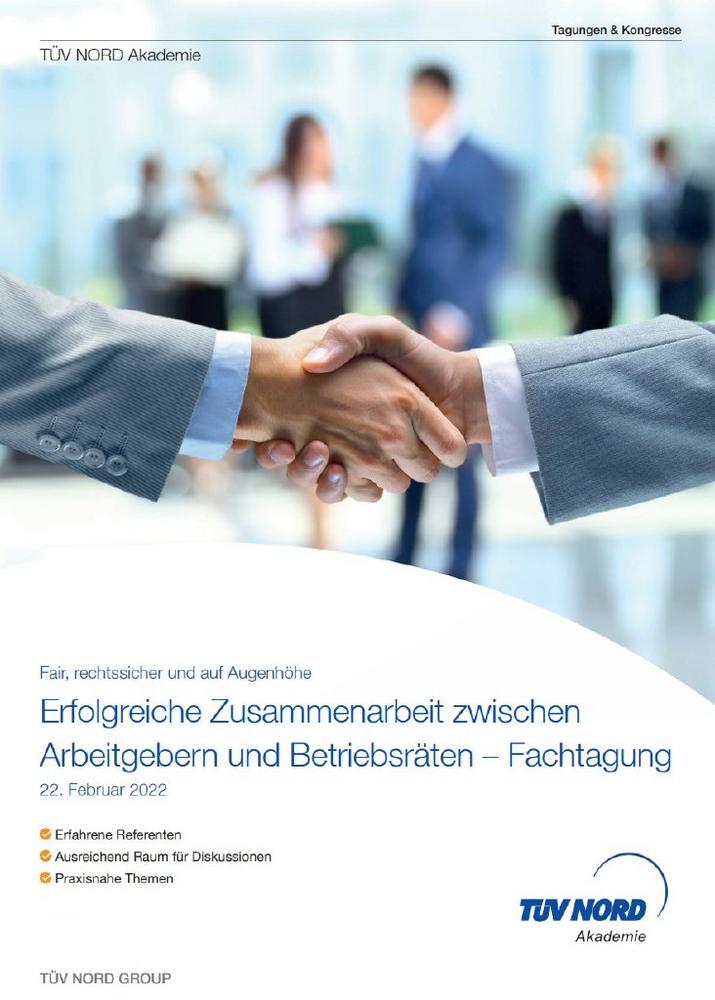 Erfolgreiche Zusammenarbeit zwischen Arbeitgebern und Betriebsräten – Fachtagung (Kongress | Hamburg)