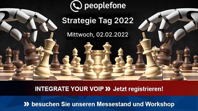 peoplefone Strategie Tag 2022 | INTEGRATE YOUR VOIP (Messe | Online)