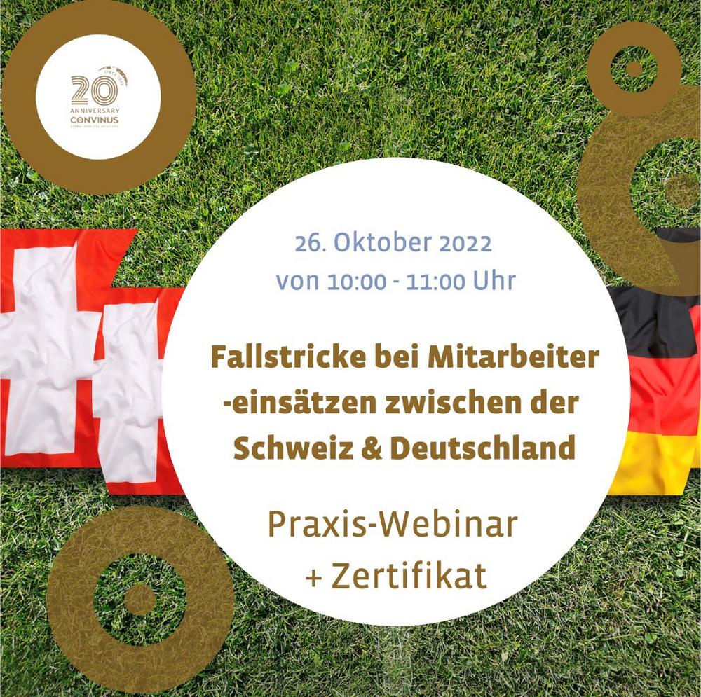 Fallstricke bei Mitarbeitereinsätzen zwischen der Schweiz und Deutschland (Webinar | Online)