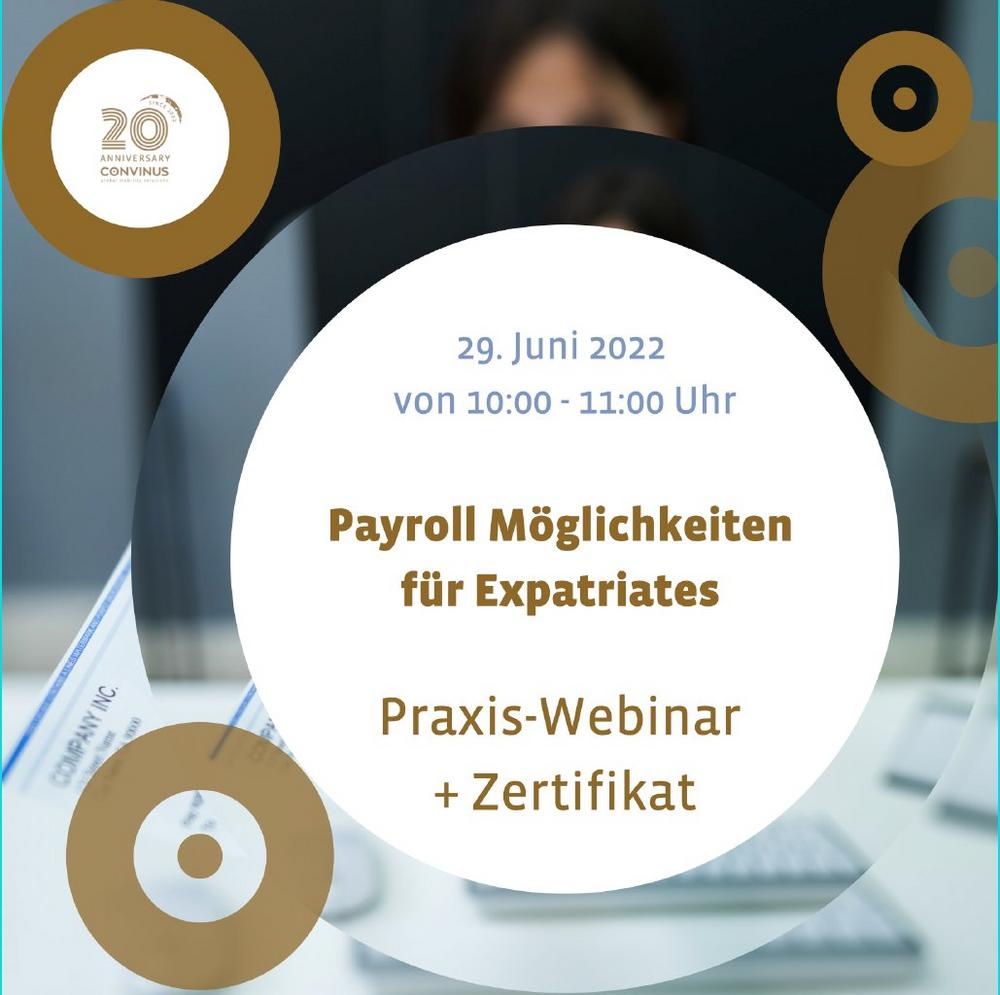 Payroll Möglichkeiten für Expatriates (Webinar | Online)