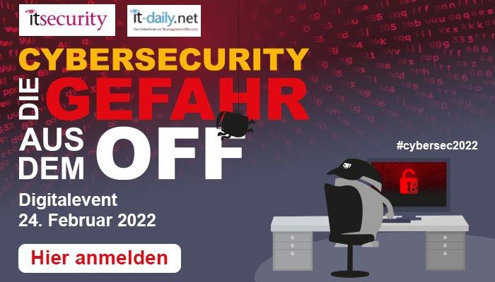 Cybersecurity – Die Gefahr aus dem Off (Webinar | Online)