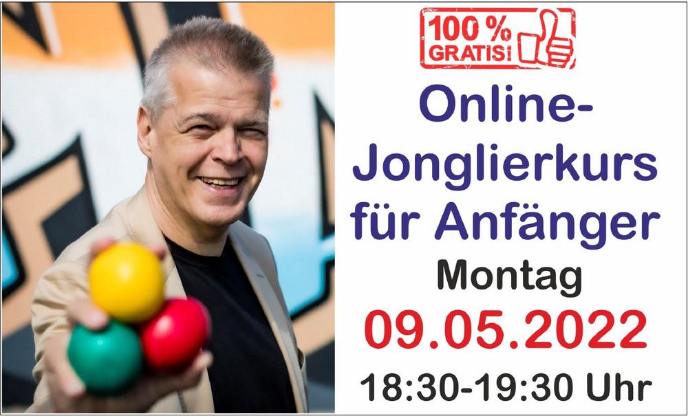 3 Bälle jonglieren lernen – kostenfrei! Mit Deutschlands erfolgreichstem Jongliertrainer (Schulung | Online)