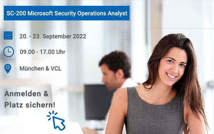 SC-200 Microsoft Security Operations Analyst (Schulung | Online)