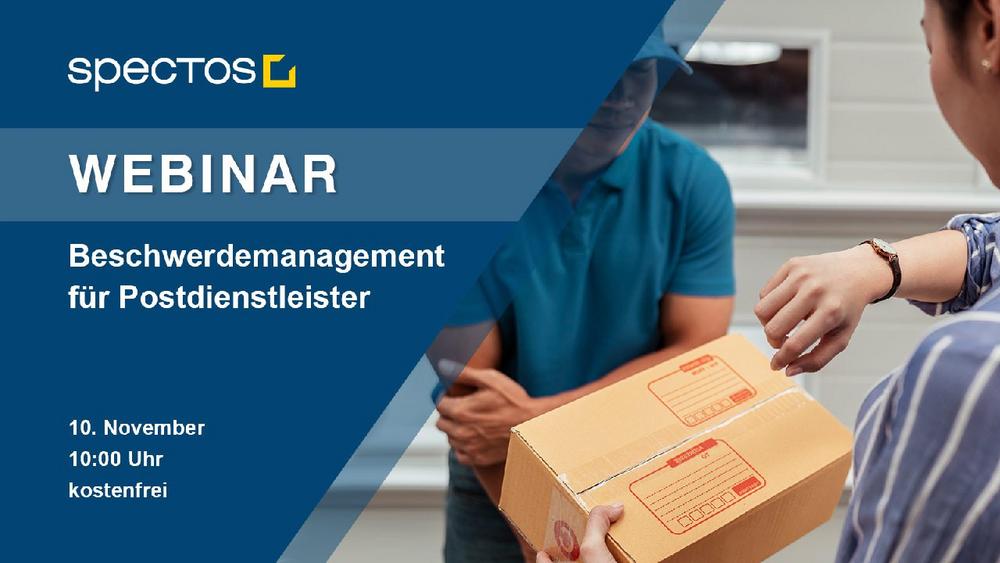 Beschwerdemanagement für Postdienstleister (Webinar | Online)