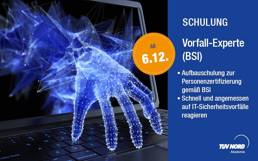 Vorfall-Experte (BSI) (Webinar | Online)