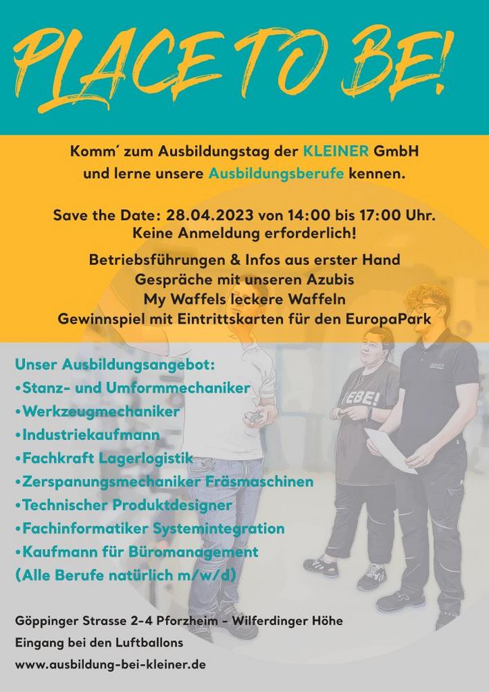 TAG DER AUSBILDUNG BEI DER KLEINER GMBH (Messe | Pforzheim)