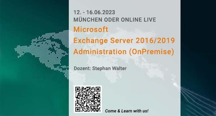 Microsoft Exchange Server 2016/2019 Administration (OnPremise) (Schulung | Online)