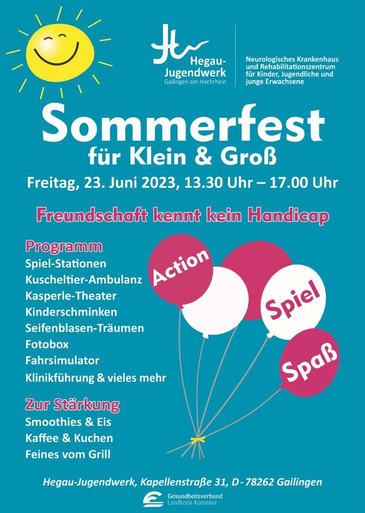 Sommerfest Hegau-Jugendwerk „Freundschaft kennt kein Handicap“ (Unterhaltung / Freizeit | Gailingen am Hochrhein)