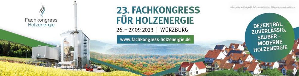 23. Fachkongress für Holzenergie vom 26. bis 27. September 2023 (Konferenz | Würzburg)
