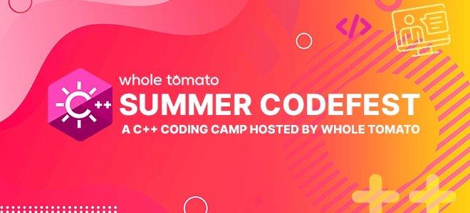 Summer CodeFest: C++ coding camp hosted by Whole Tomato (Webinar | Online)