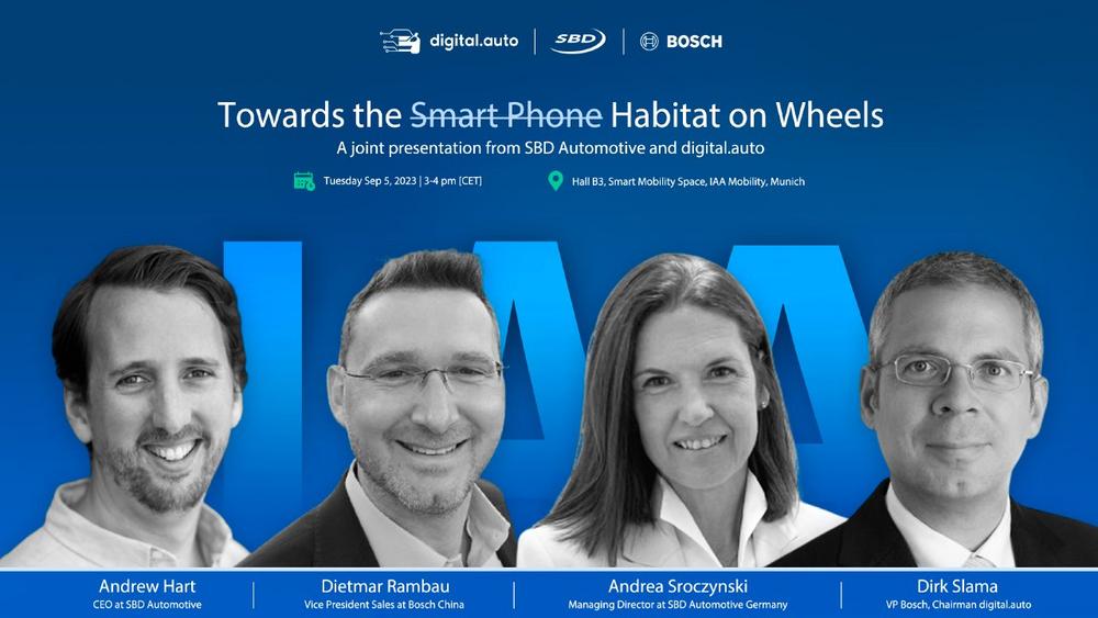 SBD & digital.auto diskutieren das Thema „Towards the Habitat on Wheels“ auf der (Vortrag | München)