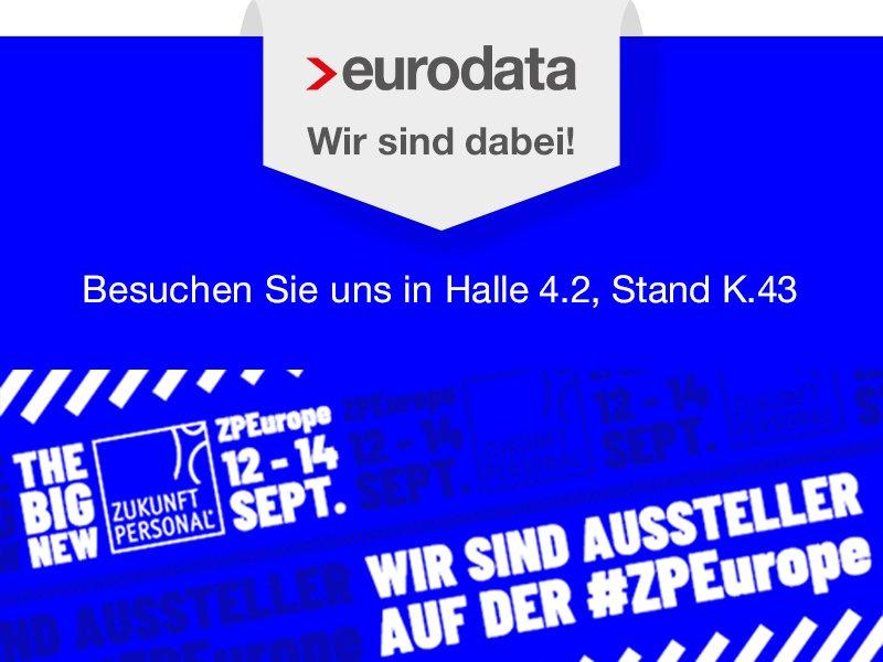 Messe: eurodata präsentiert edtime auf Zukunft Personal Europe (Messe | Köln)