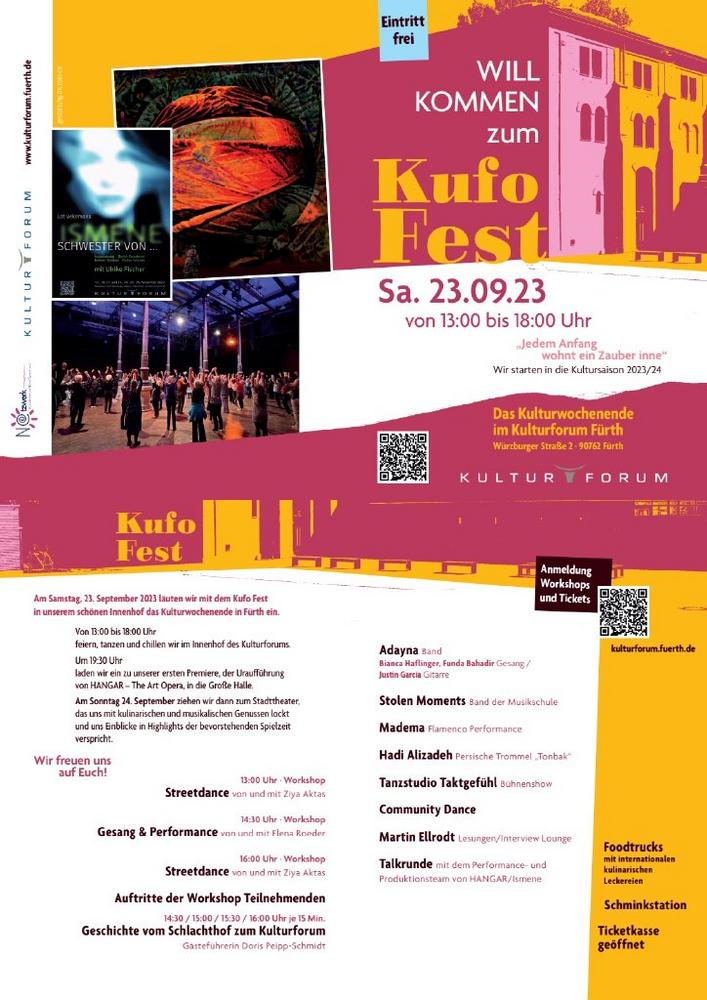 Willkommen zum Kufo Fest am Sa 23.09.2023 von 13:00 bis 18:00 Uhr (Unterhaltung / Freizeit | Fürth)