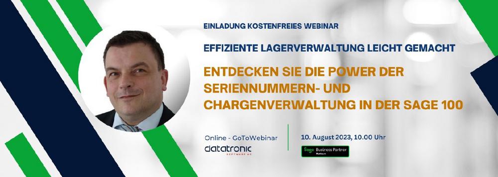 Kostenfreies Webinar: Entdecken Sie die Power der Seriennummern- und Chargenverwaltung in Sage 100 (Webinar | Online)