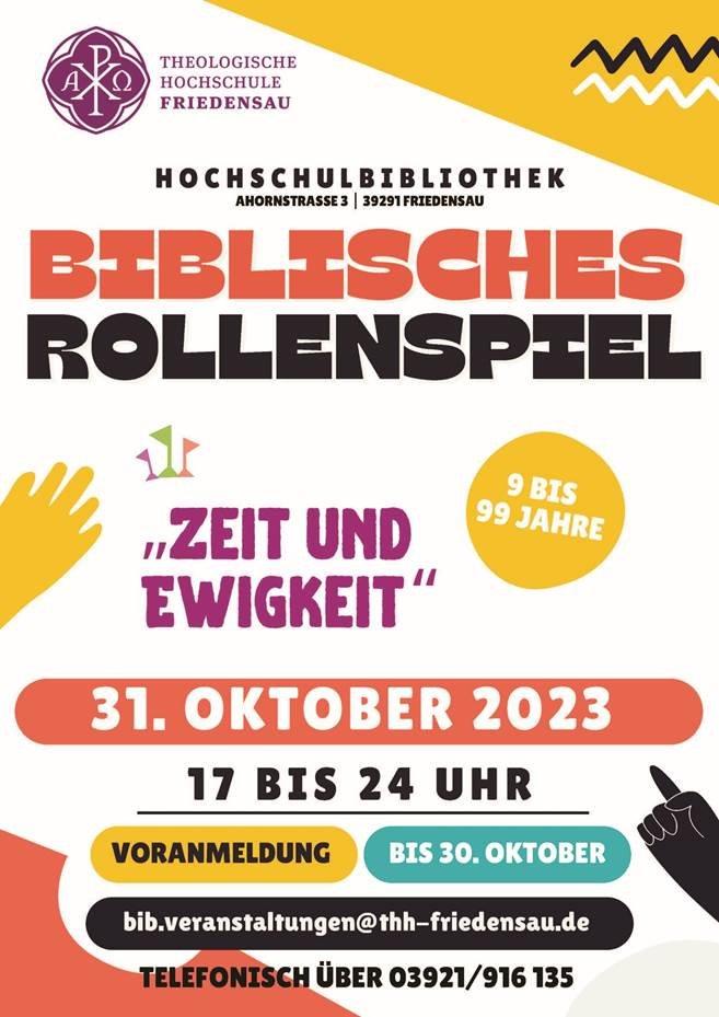 Einladung zum Spieleabend am 31. Oktober 2023 in die Hochschulbibliothek (Pressetermin | Möckern)