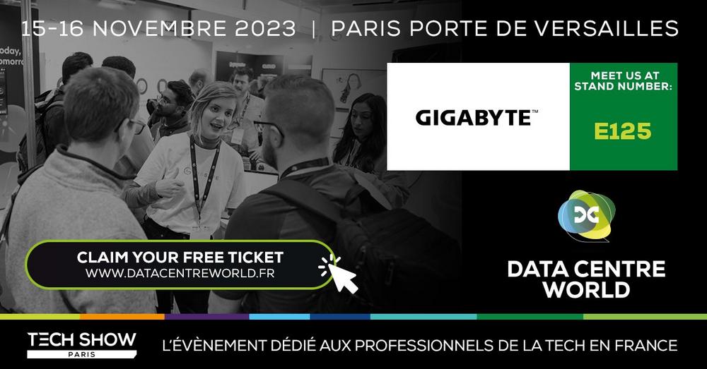 GIGABYTE at Data Centre World Paris 2023 to Showcase Immersion Cooling Total Solution (Ausstellung | Paris)