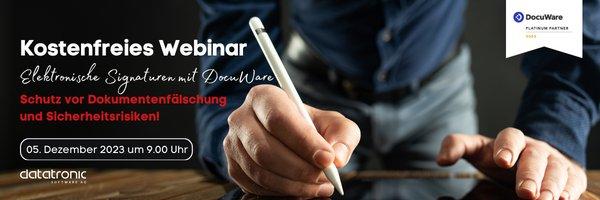 Elektronische Signaturen mit DocuWare! (Webinar | Online)