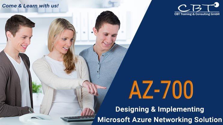 Nicht verpassen: AZ-700 Designing and Implementing Microsoft Azure Networking Solution (Schulung | Online)