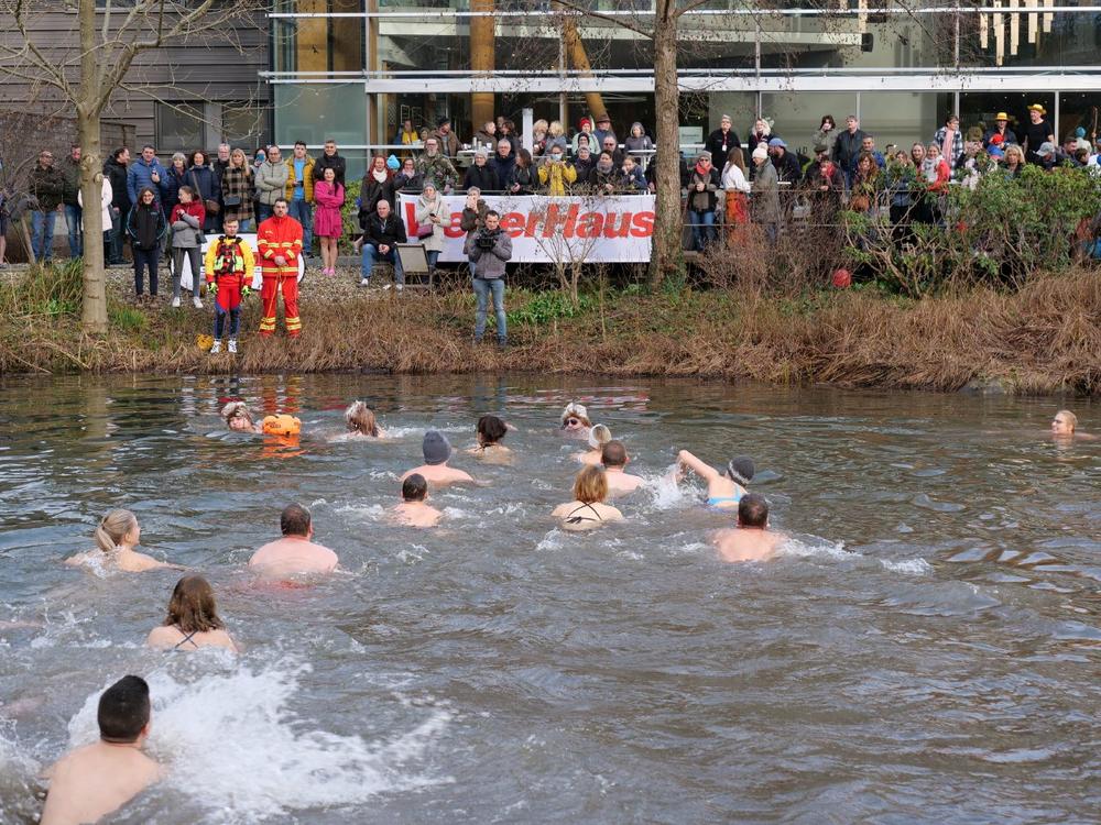 Neujahrsschwimmen für den guten Zweck (Unterhaltung / Freizeit | Rheinau)