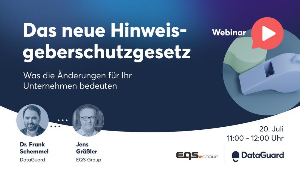 Webinar: Das neue Hinweisgeberschutzgesetz (Webinar | Online)