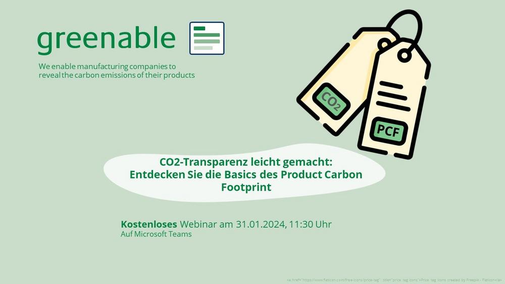CO2-Transparenz leicht gemacht: Entdecken Sie die Basics des Product Carbon Footprint (Webinar | Online)
