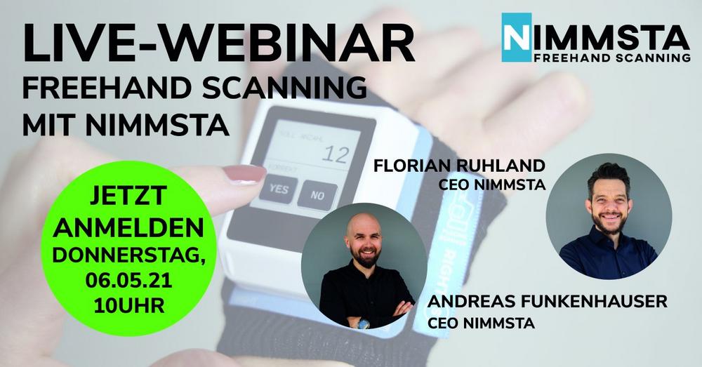 WEBINAR: FREEHAND SCANNING mit NIMMSTA (Webinar | Online)