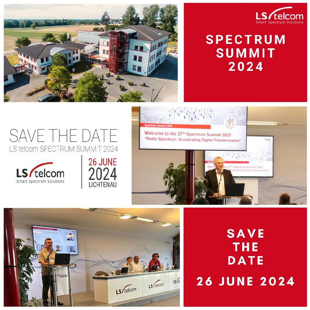 SAVE THE DATE: LS telcom Spectrum Summit 2024 (Kongress | Lichtenau)