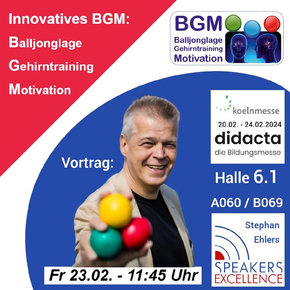 Innovatives BGM: Balljonglage, Gehirntraining, Motivation (Vortrag | Köln)