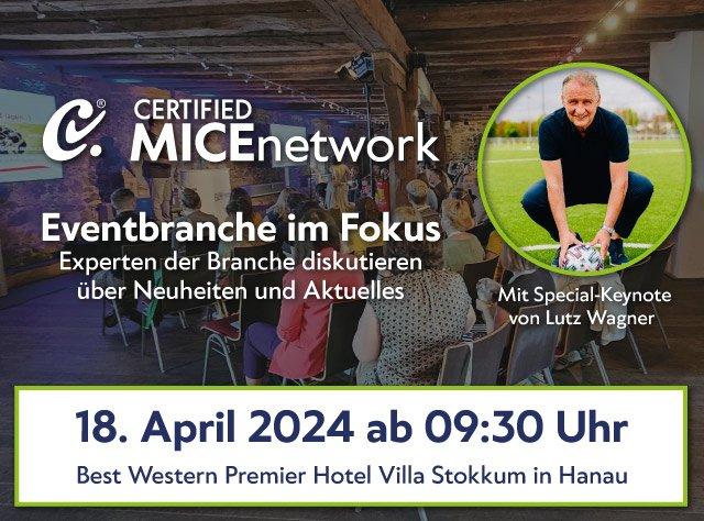 CERTIFIED MICE NETWORK – Eventbranche im Fokus (Networking | Hanau)