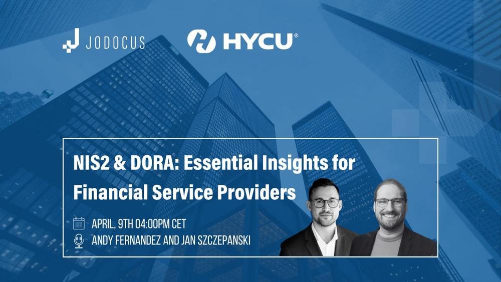 NIS2 & DORA: Essential Insights for Financial Service Providers (Webinar | Online)