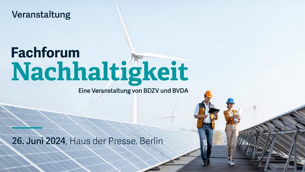 Fachforum Nachhaltigkeit 2024 – Eine Veranstaltung von BDZV und BVDA (Konferenz | Berlin)