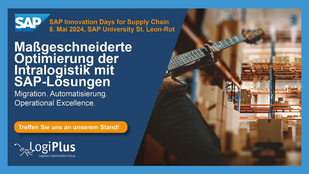 Die SAP EWM Pioniere von LogiPlus an den SAP Innovation Days for Supply Chain (Messe | Sankt Leon-Rot)