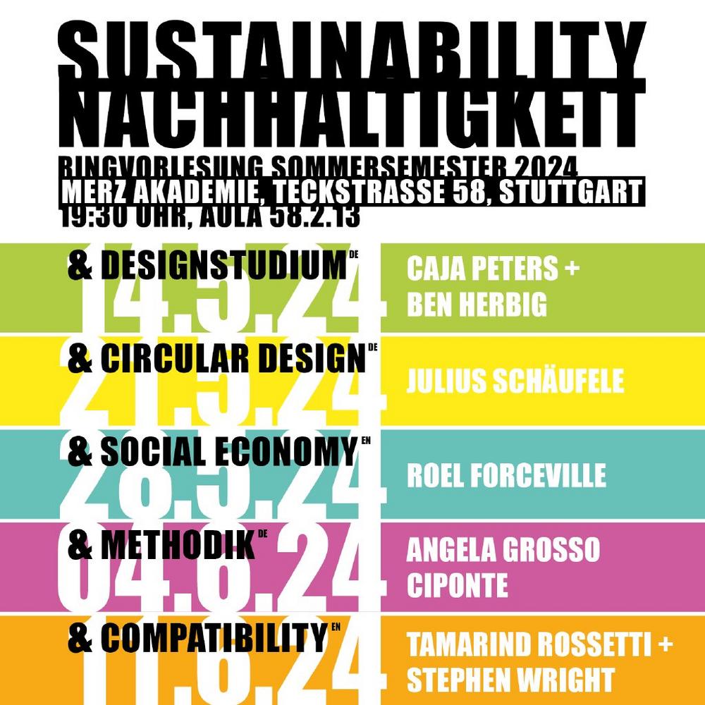 Ringvorlesung: Nachhaltigkeit und Designstudium (Vortrag | Stuttgart)