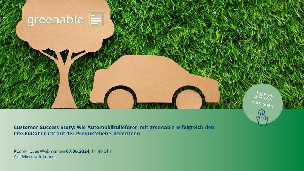 Customer Success Story:  Product Carbon Footprint in der Zulieferbranche (Webinar | Online)