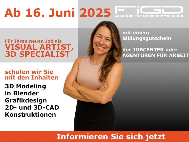 Mit Blender und Adobe zum Profi: Ihre 100 % geförderte Kreativweiterbildung (Schulung | Berlin)