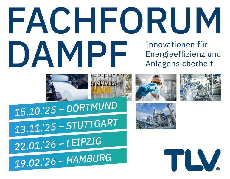 Fachforum Dampf: Innovationen für Energieeffizienz und Anlagensicherheit | Dortmund (Konferenz | Dortmund)