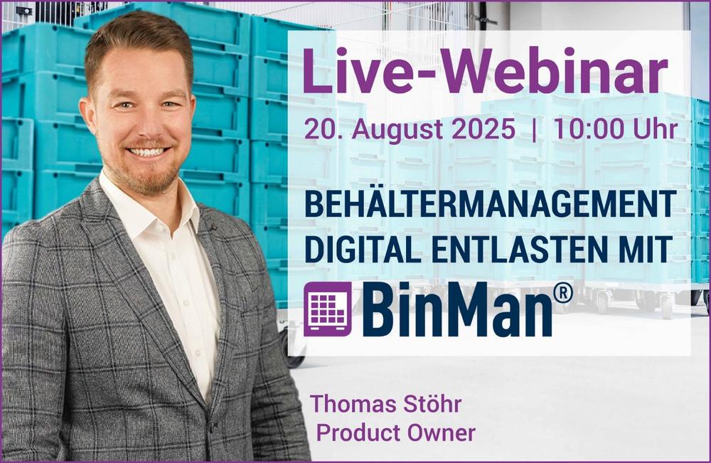 Webinar: „Schluss mit Zettelwirtschaft! – Wie digitales Behältermanagement Prozesse vereinfacht! (Webinar | Online)