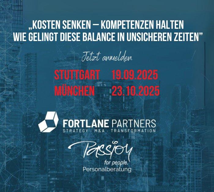 Panel-Veranstaltung: Kompetenzmanagement in Unternehmen | Kosten senken – Kompetenzen halten (Vortrag | München)