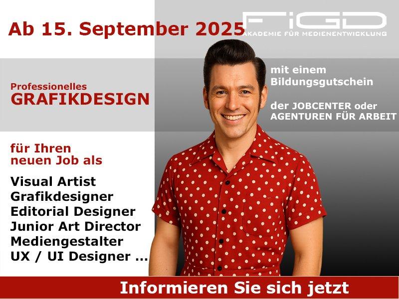 Professionelles Grafikdesign – Präsenz-Weiterbildung mit Bildungsgutschein ab 15. September 2025 (Schulung | Berlin)