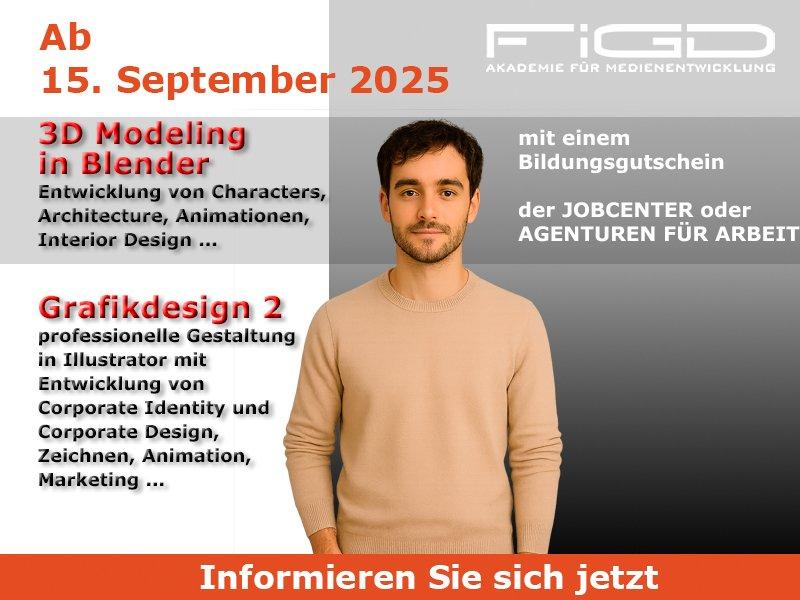 3D Modeling Online – Weiterbildung mit Blender ab 25.08.2025 (Bildungsgutschein) (Schulung | Online)