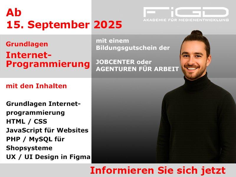 Zukunftskompetenz Webentwicklung – beruflich durchstarten mit Bildungsgutschein (Schulung | Online)