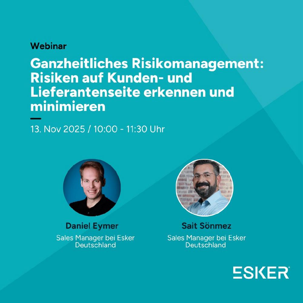 Ganzheitliches Risikomanagement: Risiken auf Kunden- und Lieferantenseite erkennen und minimieren (Webinar | Online)