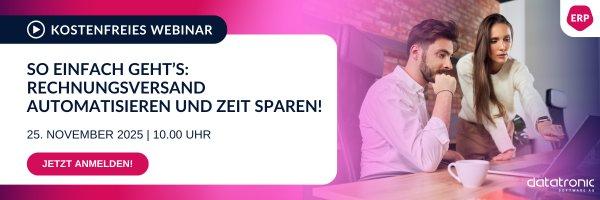 So einfach geht’s: Rechnungsversand automatisieren und Zeit sparen ⏱️ (Webinar | Online)