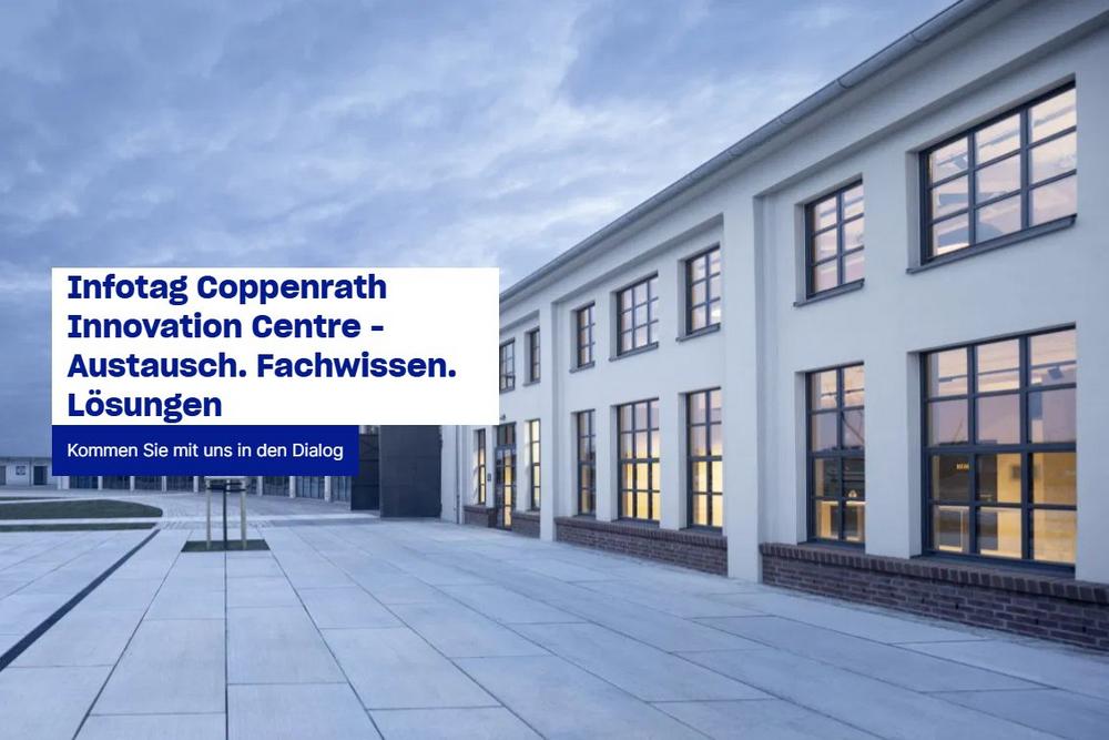 Infotag Coppenrath Innovation Centre – Austausch. Fachwissen. Lösungen (Seminar | Osnabrück)