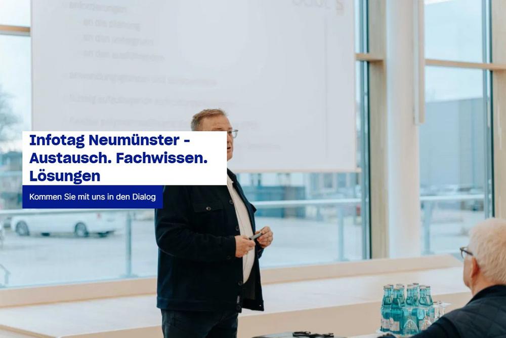 Infotag Neumünster – Austausch. Fachwissen. Lösungen (Seminar | Neumünster)