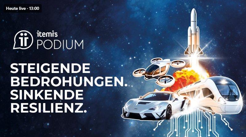 itemis PODIUM: Steigende Bedrohungen. Sinkende Resilienz. (Webinar | Online)